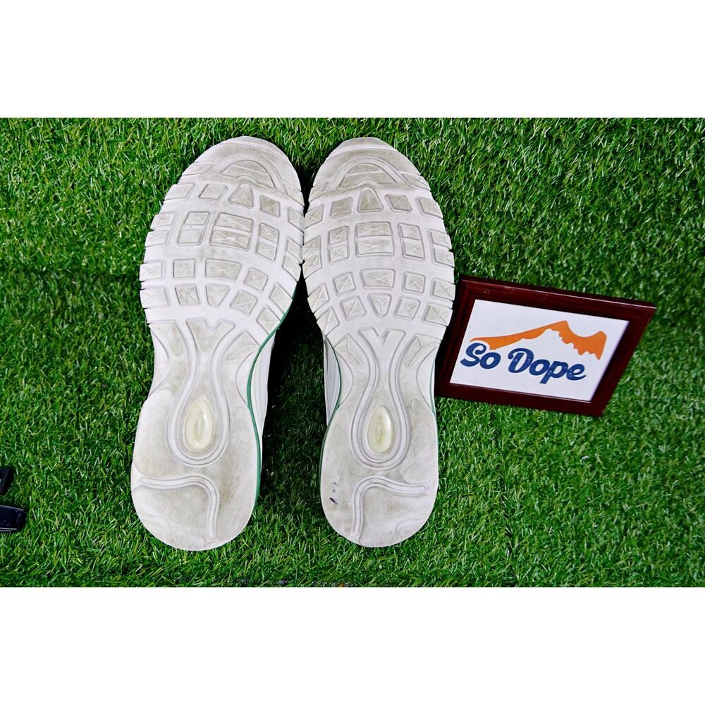 Nike Air Max 97 White and Green Men's Shoes - Picture 9 of 9